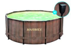 Marimex Bazenski bazen Florida 3,05 x 0,91 m z vgrajenim skimerjem, motiv Teak