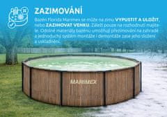 Marimex Bazenski bazen Florida 3,05 x 0,91 m z vgrajenim skimerjem, motiv Teak