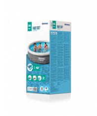 Bestway samostoječi bazen 366x76 cm z kartušno filtracijo, ratan videz