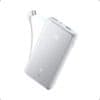Anker Zolo Powerbank 10000 mAh, 22,5W z vgrajenim USB-C kablom, bel