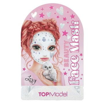 Top Model Hydratační pleťová maska s designem Beauty&Me, Růžová - Lexy