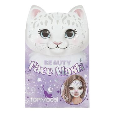 Top Model Pleťová maska se zvířecím motivem Beauty&Me, Růžová - Fergie - kočka