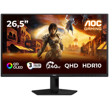 AOC Gaming Q27G41ZDF monitor, 67,3cm (26,5), QHD, QD-OLED, 240Hz, 0,03ms, G-Sync Compatible