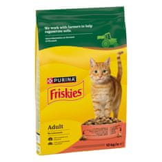 Friskies Adult suha hrana za mačke, govedina, piščanec in zelenjava, 10kg