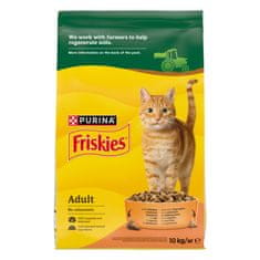 Friskies Adult suha hrana za mačke, piščanec in zelenjavo, 10kg