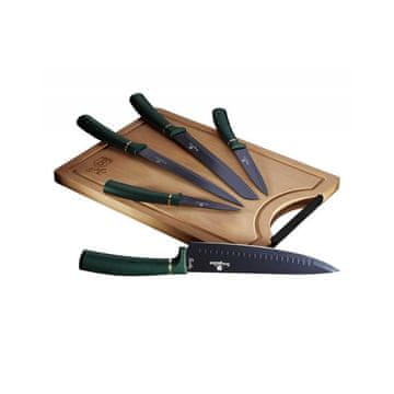 Berlingerhaus  Berlinger Haus komplet 5 kuhinjskih nožev z desko Emerald 8923