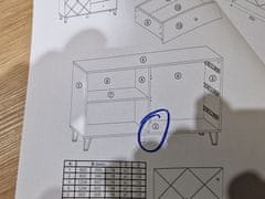 Furnitura EKSPONAT KOMODA MURI - MANJŠA POŠKODBA