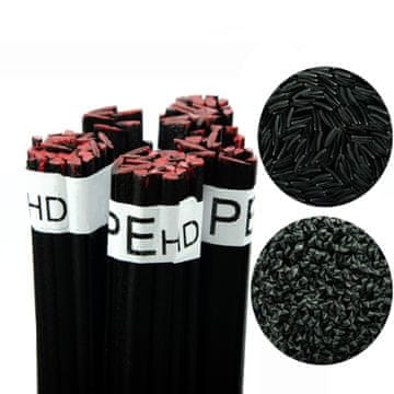 Rosfix Spoj za Varjenje Plastike PEHD – Črna, 100 G, 42 Cm Žica, 260–310 °C | Trikotnik v Trak