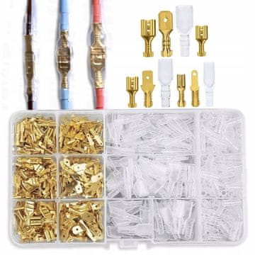 Rosfix Set Električnih Priključkov z Izolacijo – 450 Kos v Organizer | 2,8–6,3 Mm, Vodotesen