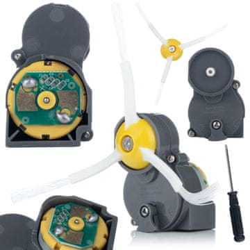 Rosfix Nadomestni Del za Robotski Sesalnik iRobot Roomba E5–J7+ – Modul in Krtača za Robove | Vključuje Orodje
