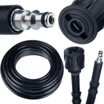 Rosfix Nadomestni Del za Visokotlačni Čistilnik Lavor – Podaljšek Cev 10 M, 200 Bar, Click Connect, PVC Oplaščen