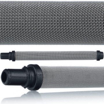 Rosfix Filter Palčni Črni 70 Mesh – za Agregat za Barvanje | Dolžina 100 Mm, Šobe 0,015–0,019