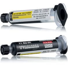 Rosfix Črna UV Soldermaska – Zaščita PCB, Neprevodna, Hitro Strjevanje | 10 Ml, 95 Mm Brizga