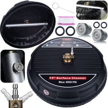 Rosfix Set T-Racer 15 Krtača za Tlak – 1/4 Hitri Priključek, 160 Bar, 450–650 L/h, 38 Cm, Inox Dysi