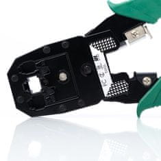 Rosfix Set Orodij za Mrežno Namestitev RJ45 – 146 Delov, Tester, Krone Nož, Klešče, Case | UTP/FTP/STP