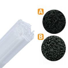 Rosfix Spoj za Varjenje Plastike PP – Bela Barva, 50 G, Mešana Oblika 8 Mm/3,5 Mm | 42 Cm Dolžina | za Avto, Industrijo, Gospodinjstvo
