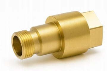 Rosfix Nadomestni Del za Visokotlačni Čistilnik Kärcher HD/HDS – Adapter M22IG To TR22AG, 300 Bar, 155°C, Medeninast