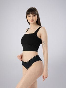 LEAFLETIC Ženske mid-rise brief hlačke