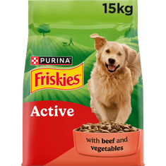 Friskies Active suha hrana za aktivne pse, govedina, 15kg