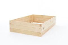 ABC CONNECT Lesena vrtna visoka greda 120x120x28 cm