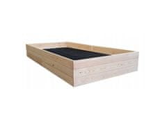 ABC CONNECT Lesena vrtna visoka greda 120x240x28cm