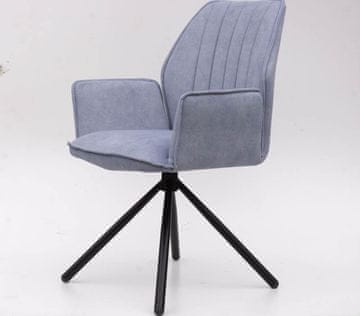 Fort JEDILNI STOL JENSEN (VEČ BARV)-Svetlo modra (set 2 kosov)