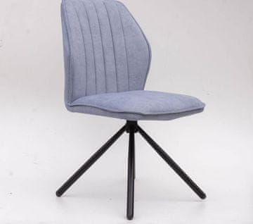 Fort JEDILNI STOL JENS (več barv)-Svetlo modra (set 2 kosov)