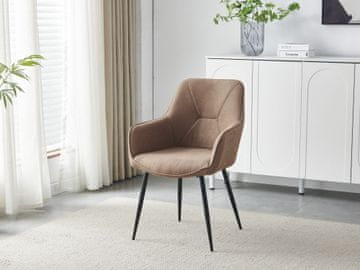 Fort JEDILNI STOL MANTE (VEČ BARV)-Rjava (set 2 kosov)