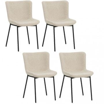 Fort Stol EARL (bež) (set 4 kosov)