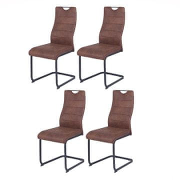 Fort Jedilni stol KITTY II (rjava) (set 4 kosov)