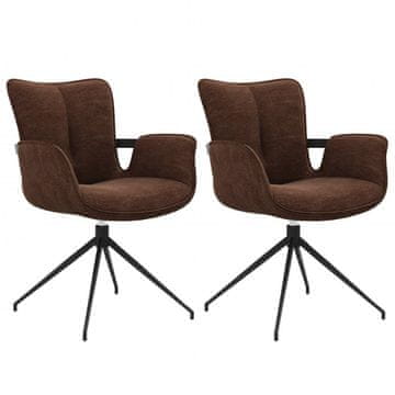 Fort Jedilni stol TIMEA (rjava) (set 2 kosov)