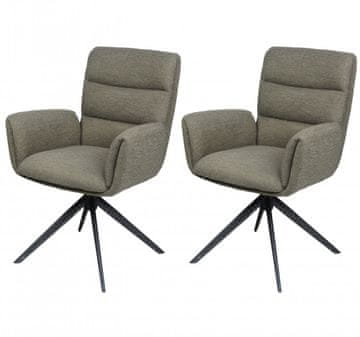 Fort Oblazinjen jedilni stol OSAKA (zelena) (set 2 kosov)