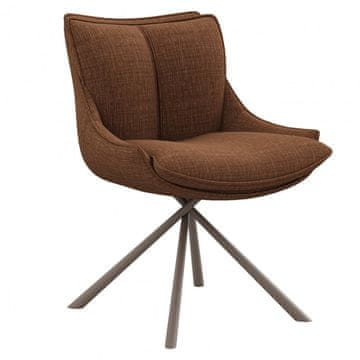 Fort Oblazinjen jedilni stol UBUD (rjava) (set 2 kosov)