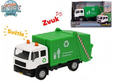 Mikro Trading Otroški globus Traffic Garbage Truck 15 cm - na baterije