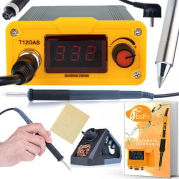 Rosfix T12OAS Spajkalna Postaja – Hitro Gretje, 75W, 200–450°C, OLED, Samodejni Standby | Električna Serija PRO