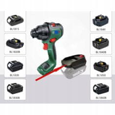 Rosfix MT18BOS C/B Adapter – Pretvornik Baterije Makita 18V za Orodja Bosch 18V | BL1830–BL1860, 18V