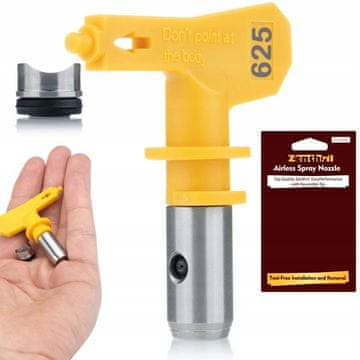 Zenthril Zenthril EasyPerformance 625 Brizgalna Glava – 30 Cm Širina, za Zunanje Barve | za Enote Graco, Wagner