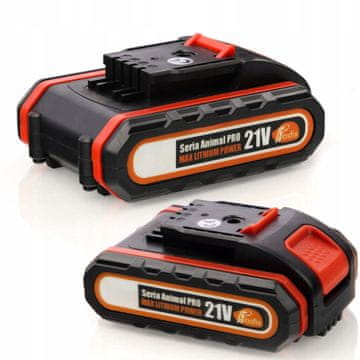 Rosfix Animal PRO 21V Akumulator – Litij-Ionska Baterija 2Ah, 5 Celic | za Električno Orodje Rosfix