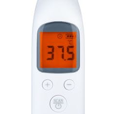Rosfix Infrardeči Medicinski Termometer – Brezkontaktni, LCD Zaslon, 32–42 °C, Spomin 32 Meritev | za Dojenčke v Odraslah