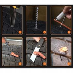 Rosfix Set za Popravilo Pnevmatik 23v1 – za Tubeless Gume | Jeklo, Kompaktno Ohišje, Avto/Moto/ATV