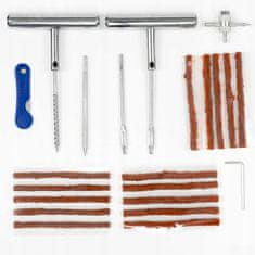 Rosfix Set za Popravilo Pnevmatik 23v1 – za Tubeless Gume | Jeklo, Kompaktno Ohišje, Avto/Moto/ATV