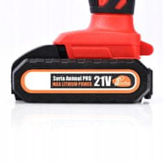 Rosfix Red Woodpecker RW21V Akumulatorska Sabljasta Žaga – 21V, 2x Baterija, 130 Mm Rez, LED Luč, Ros Shock Ohišje | za Les, Vrt, Demontažo