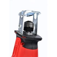 Rosfix Red Woodpecker RW21V Akumulatorska Sabljasta Žaga – 21V, 2x Baterija, 130 Mm Rez, LED Luč, Ros Shock Ohišje | za Les, Vrt, Demontažo