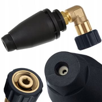 Rosfix Nadomestni Del za Visokotlačni Čistilnik Karcher Bosch GHP – 90° Rotacijska Šoba | M22, 150 Barov, 8 L/min