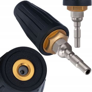 Rosfix Nadomestni Del za Visokotlačni Čistilnik Kranzle XA 15–XA 17 – Turbo Rotacijska Šoba | 207 Bar, Keramika, D10