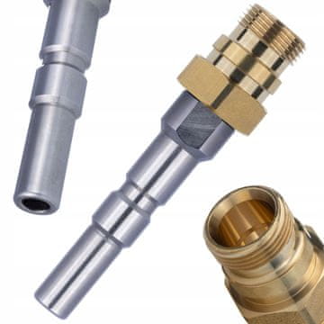 Rosfix Nadomestni Del za Visokotlačni Čistilnik Karcher HD/HDS – Adapter KEW D12/Easy!Lock M22 | Jeklo + Medenina