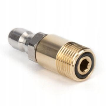 Rosfix Hitri Priključek 1/4 INOX na M18x1,5 – za Lavor Vertigo 26, Kärcher HD HDS | 250 Barov, Medenina