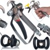 Rosfix TurboJet TJ1 Brizgalna Pištola – Jeklo, 1/4 Navoj, 488 G, za Graco/Wagner/Titan | Visokotlačna Oprema