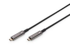 Digitus Digitus USB-C - USB-C AOC AV kabel, UHD 4K / 60 Hz, 20m, črn