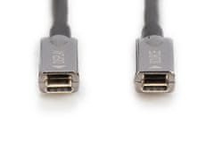 Digitus Digitus USB-C - USB-C AOC AV kabel, UHD 4K / 60 Hz, 20m, črn